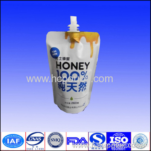 Plastic Stand Up Bag With Spout Doypack 